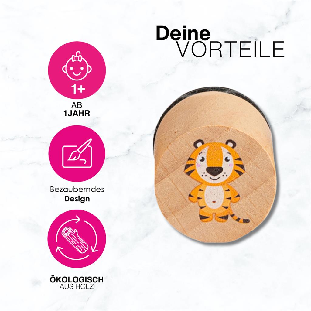 Stempelset - Zoodieren, Kneta