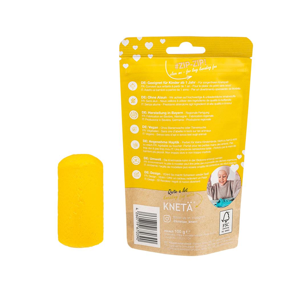 Speelklei - Geel 100g, Kneta