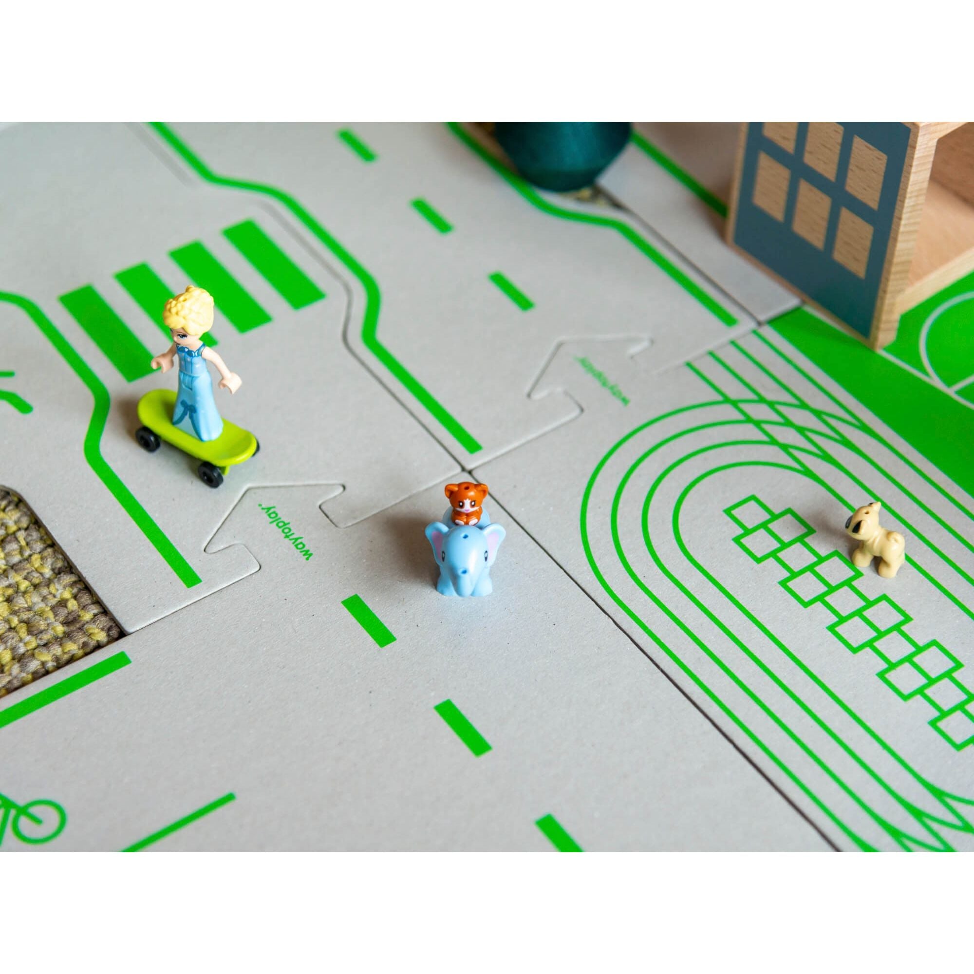 Downtown kartonnen wegdelen, Waytoplay