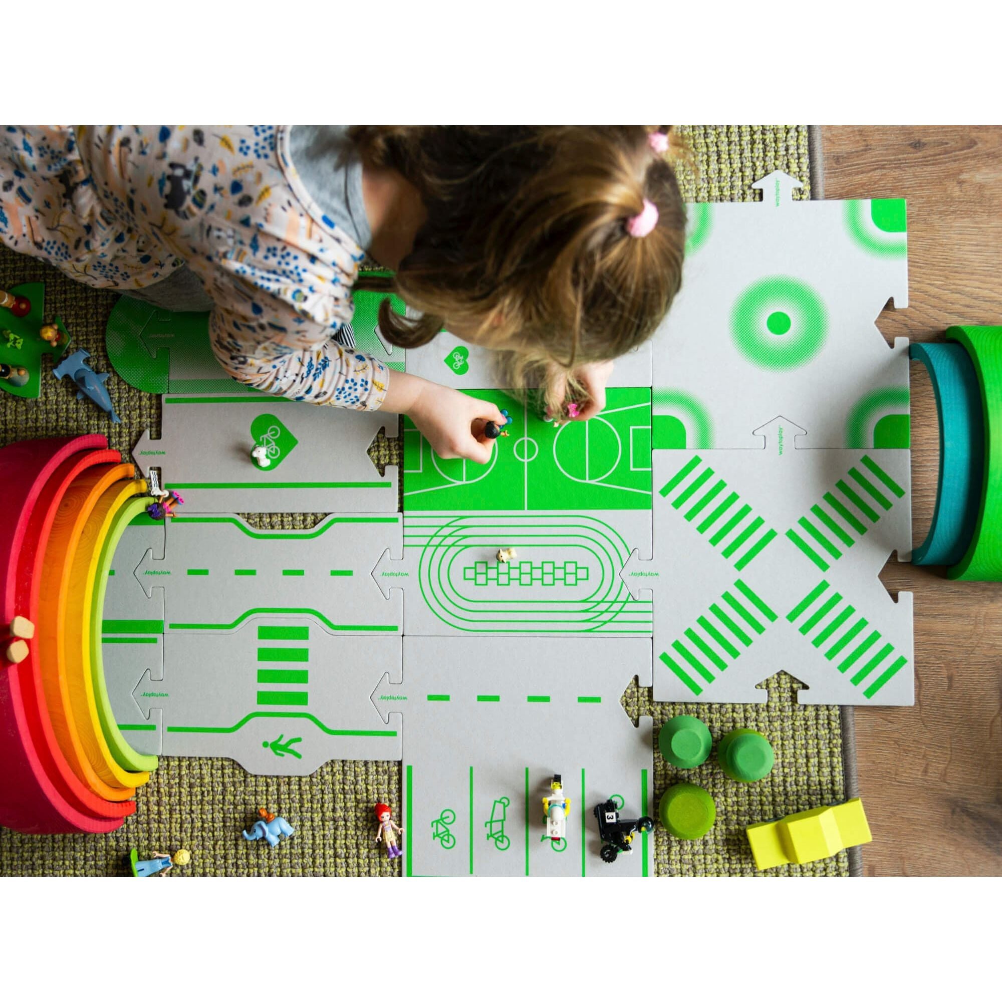 Downtown kartonnen wegdelen, Waytoplay
