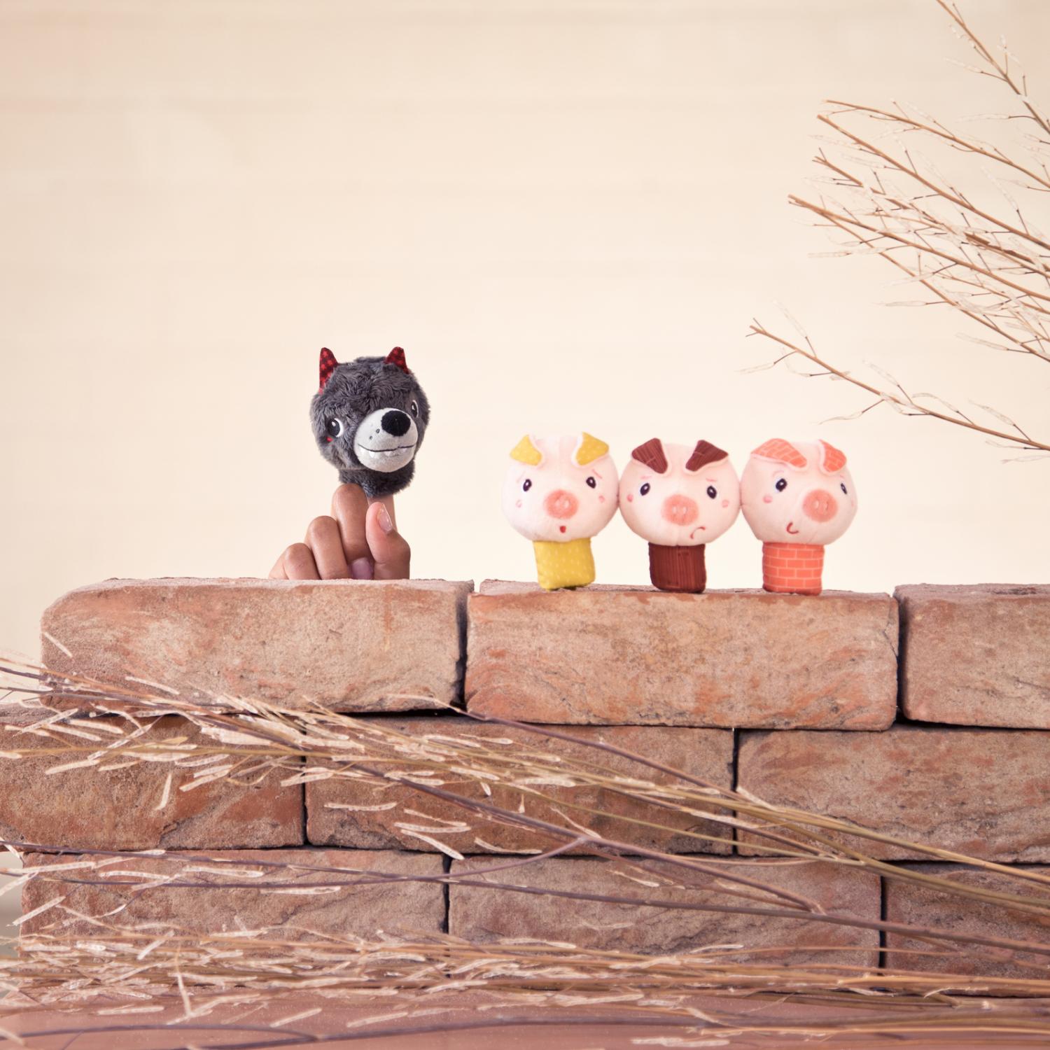 Vingerpopjes De Wolf En De 3 Biggetjes, Lilliputiens