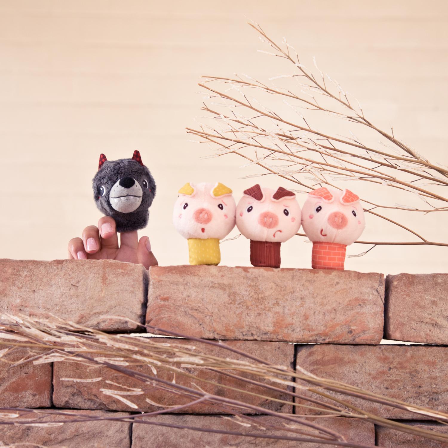 Vingerpopjes De Wolf En De 3 Biggetjes, Lilliputiens