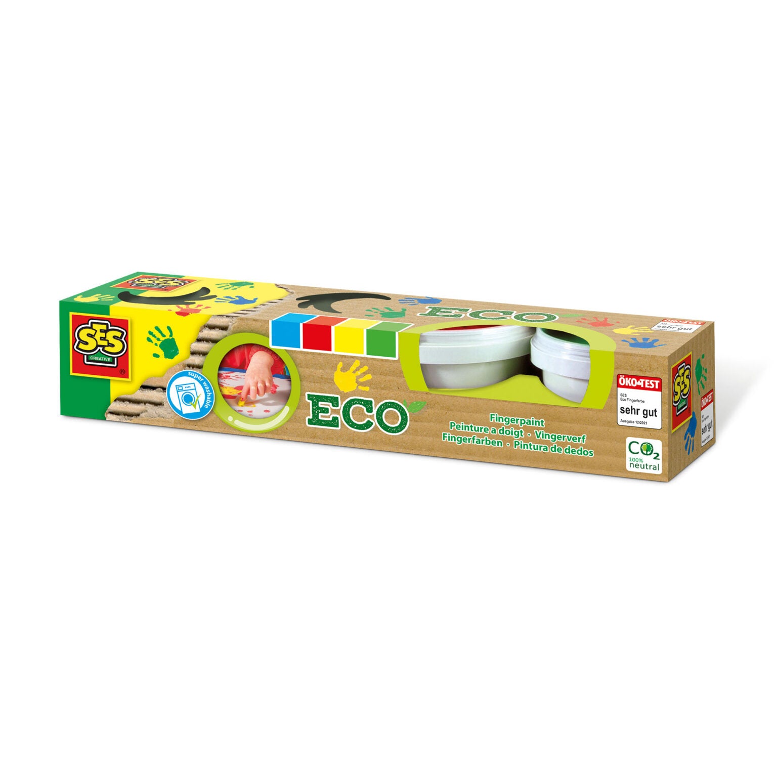 Eco vingerverf 4 kleuren, SES