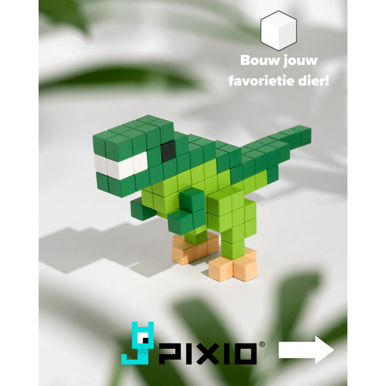Set van 1600 magneetblokjes, Pixio
