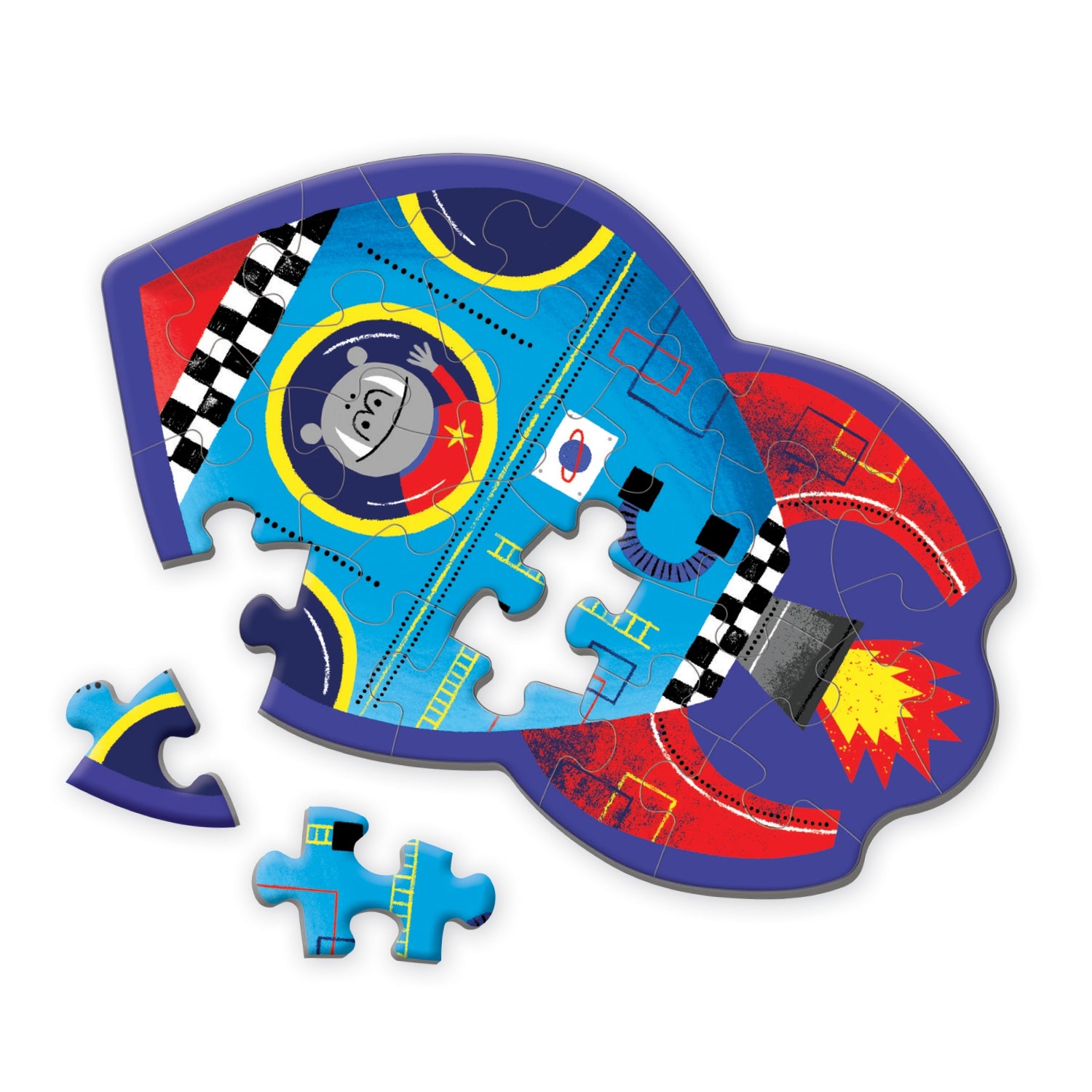Spaceship vormpuzzel 24 st, Mudpuppy