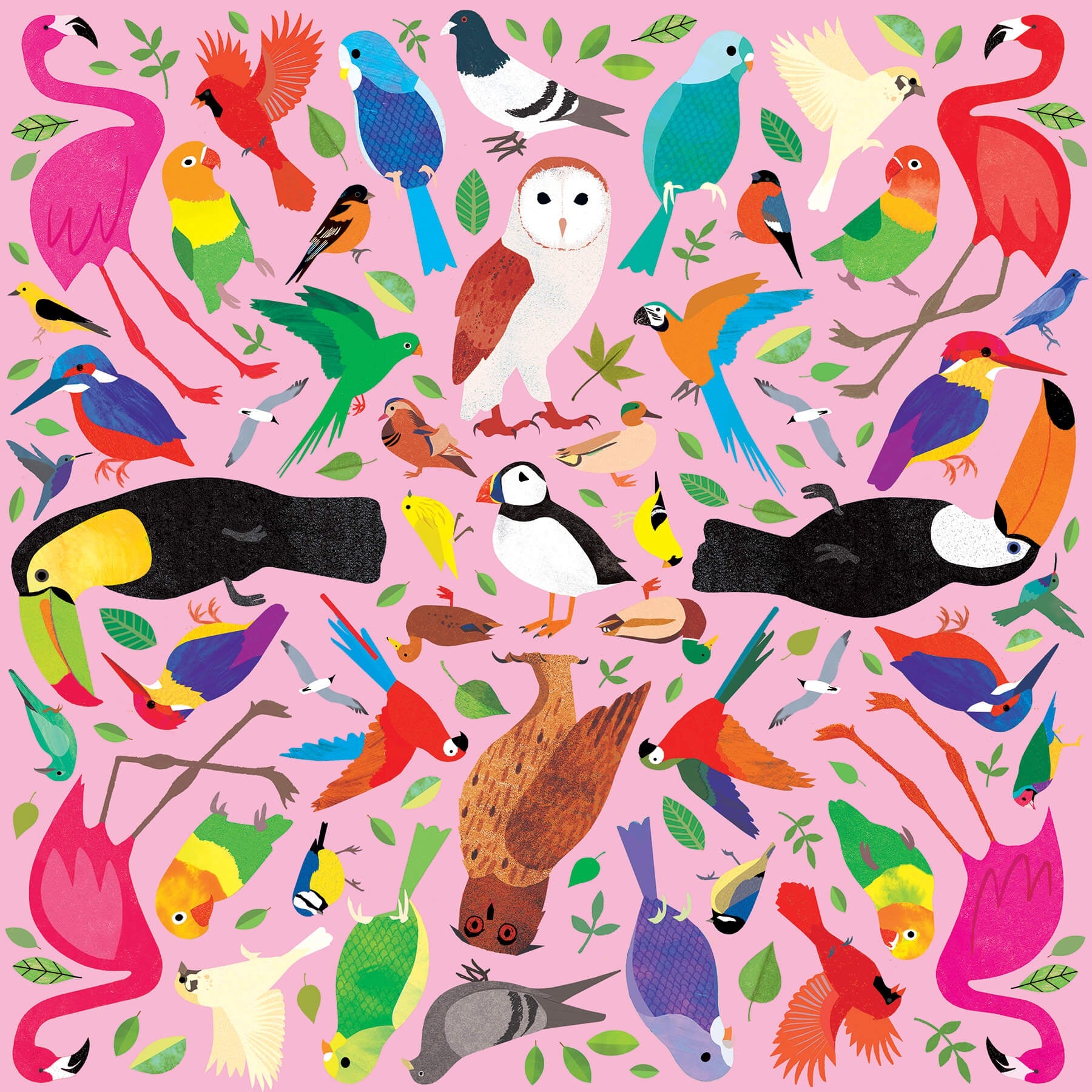 Puzzel Kaleido-vogels, Mudpuppy