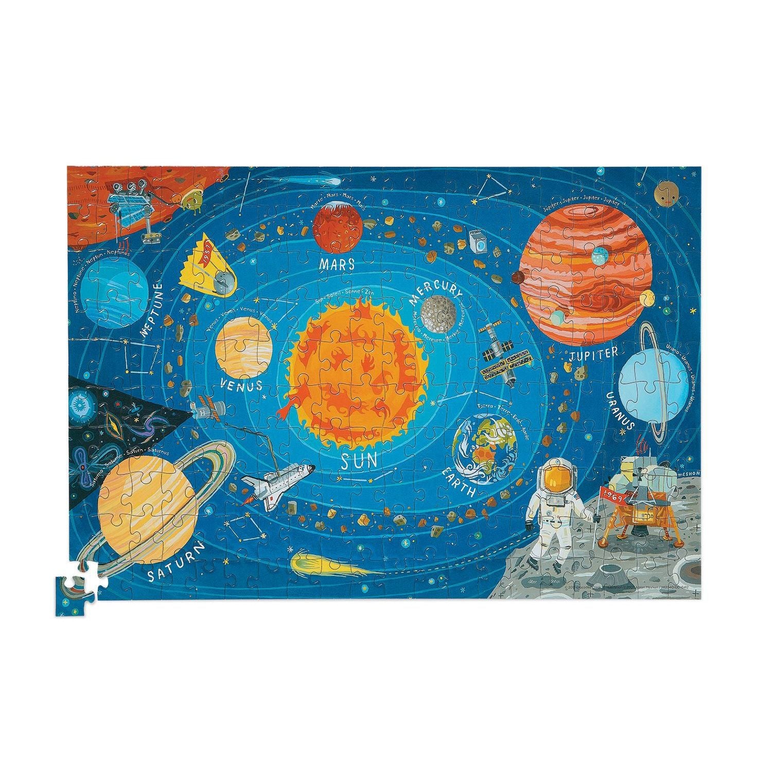 Puzzel & poster Space 200 st, Crocodile Creek
