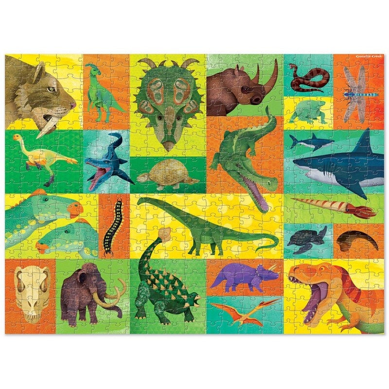 Familiepuzzel Prehistorische Reuzen 500 st, Crocodile Creek