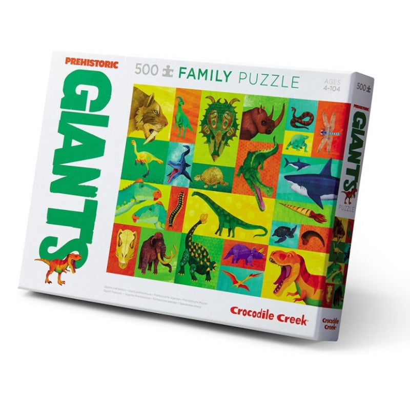 Familiepuzzel Prehistorische Reuzen 500 st, Crocodile Creek