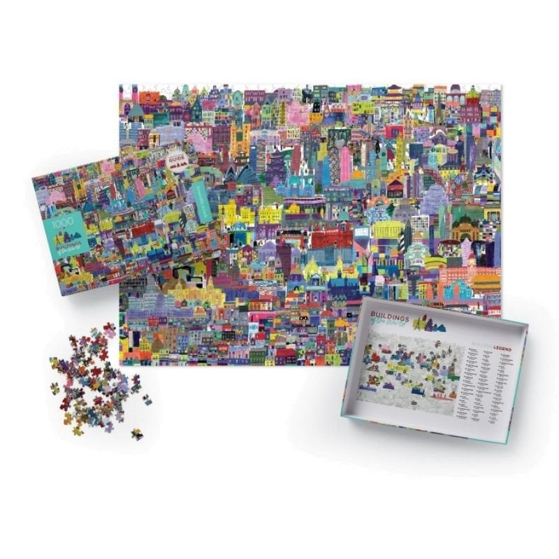 Puzzel Gebouwen van de Wereld 1000 st, Crocodile Creek