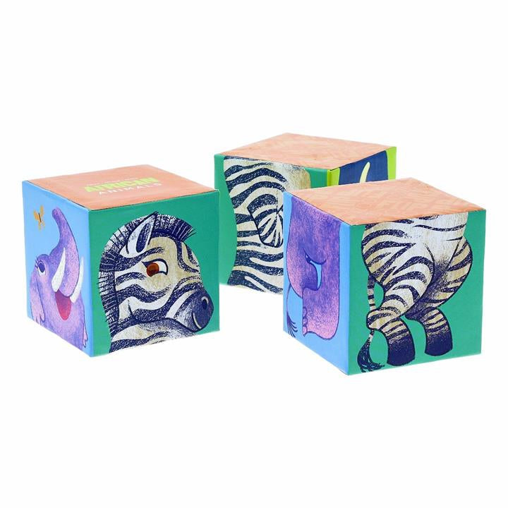 Flip Zoo Afrikaanse dieren magneetblokken, Crocodile Creek