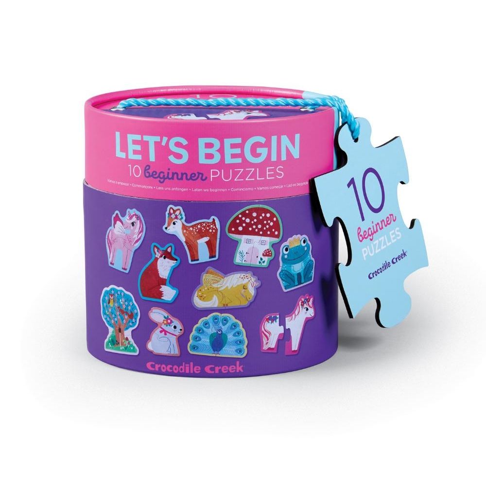 Let's Begin puzzels eenhoorns 10 x 2 st, Crocodile Creek