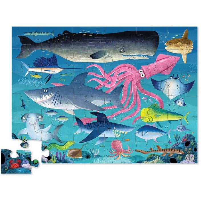 Vloerpuzzel Haaien 36 st, Crocodile Creek