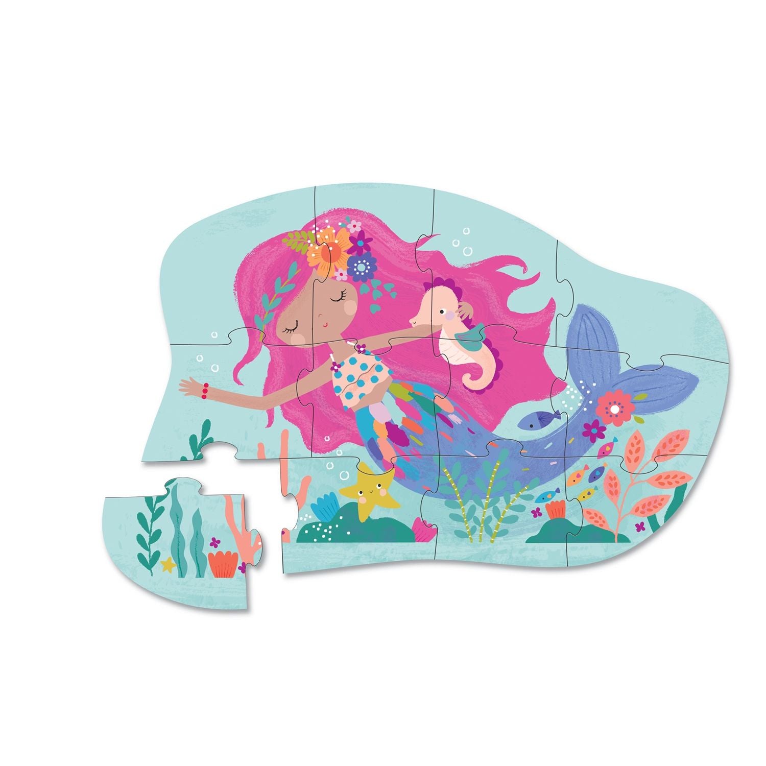 Puzzel Mermaid Dreams 12 st, Crocodile Creek