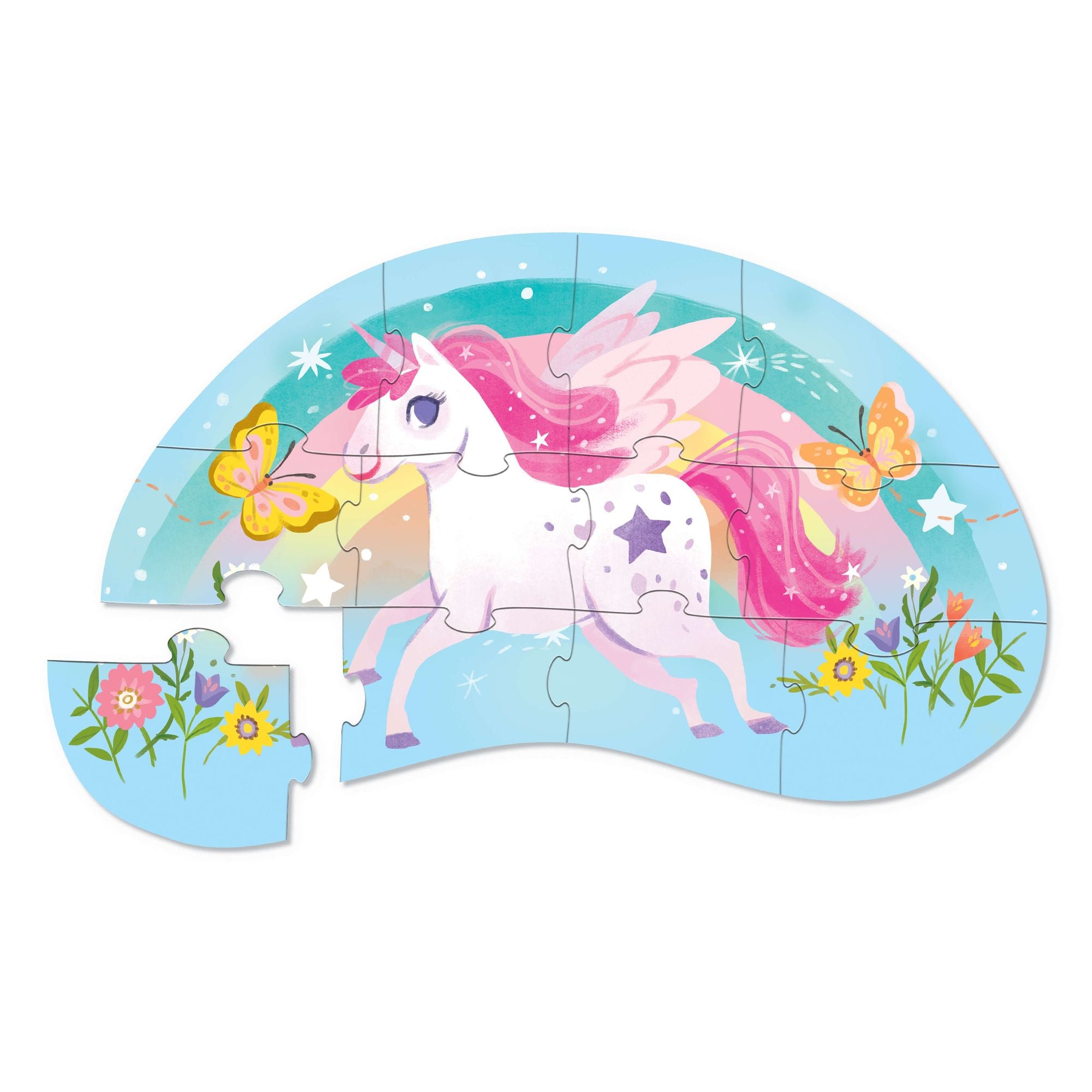 Puzzel Sweet Unicorn 12 st, Crocodile Creek