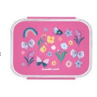 Bento lunchbox Bloemen en Vlinders, Crocodile Creek