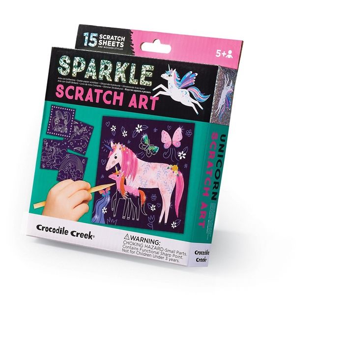 Sparkle kraskaarten Unicorn, Crocodile Creek