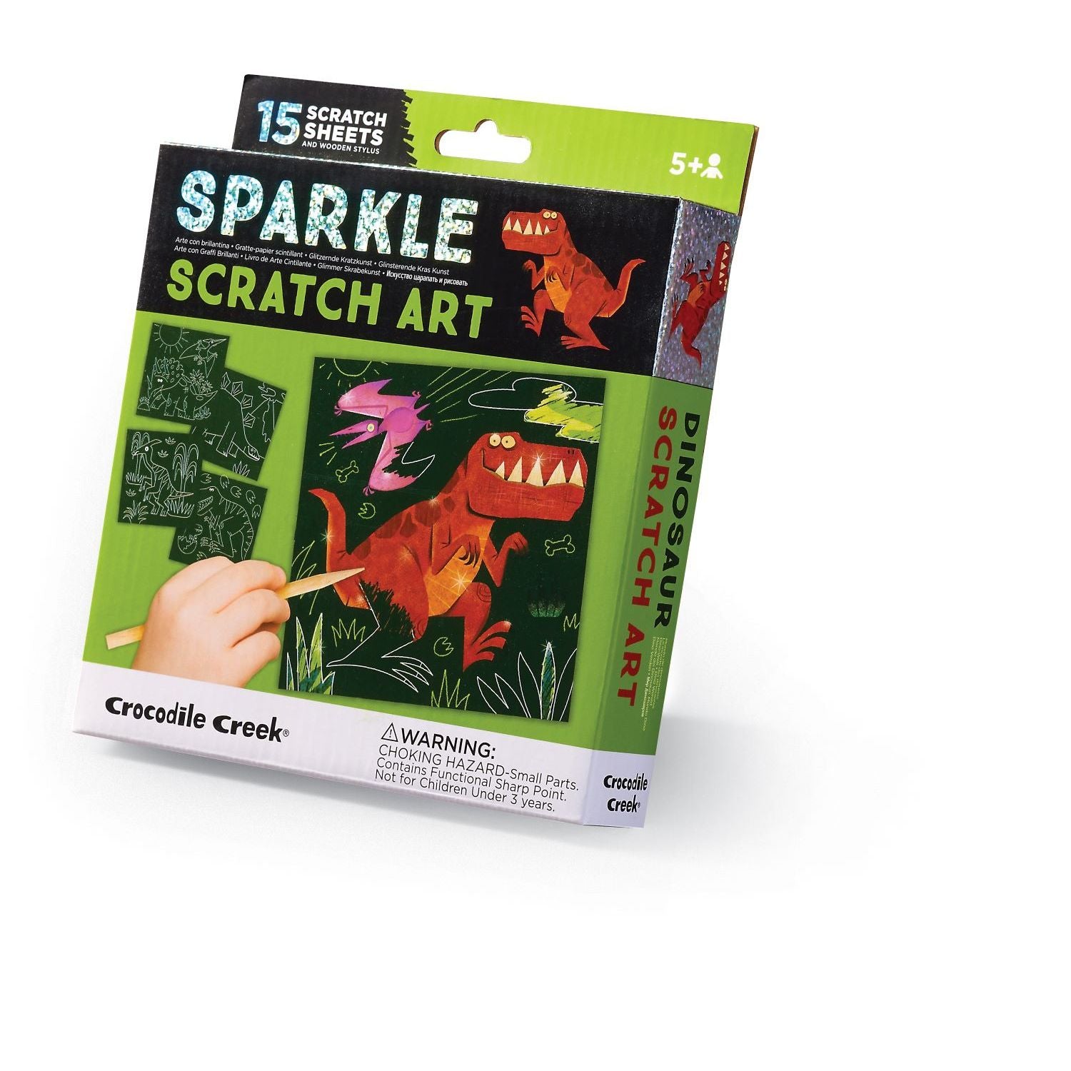 Sparkle kraskaarten Dinosaurus, Crocodile Creek