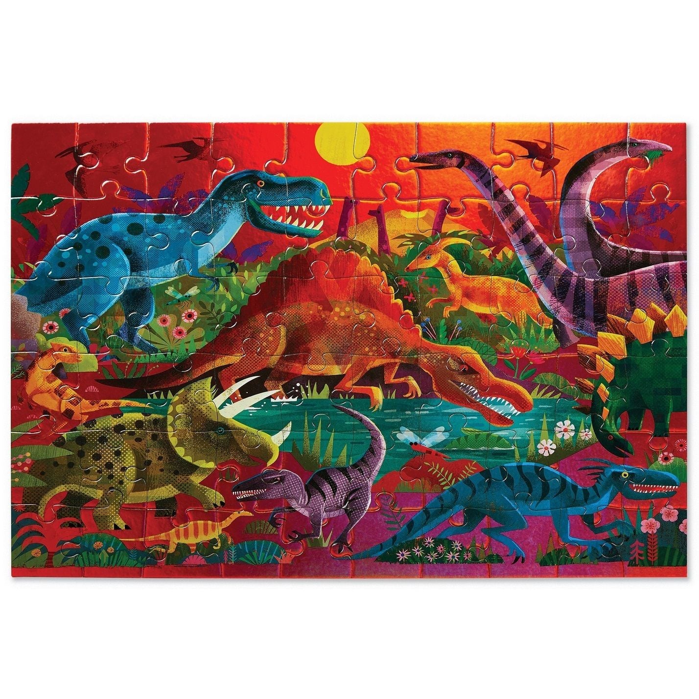 Folie puzzel Dazzling Dinosaurs 60 st, Crocodile Creek