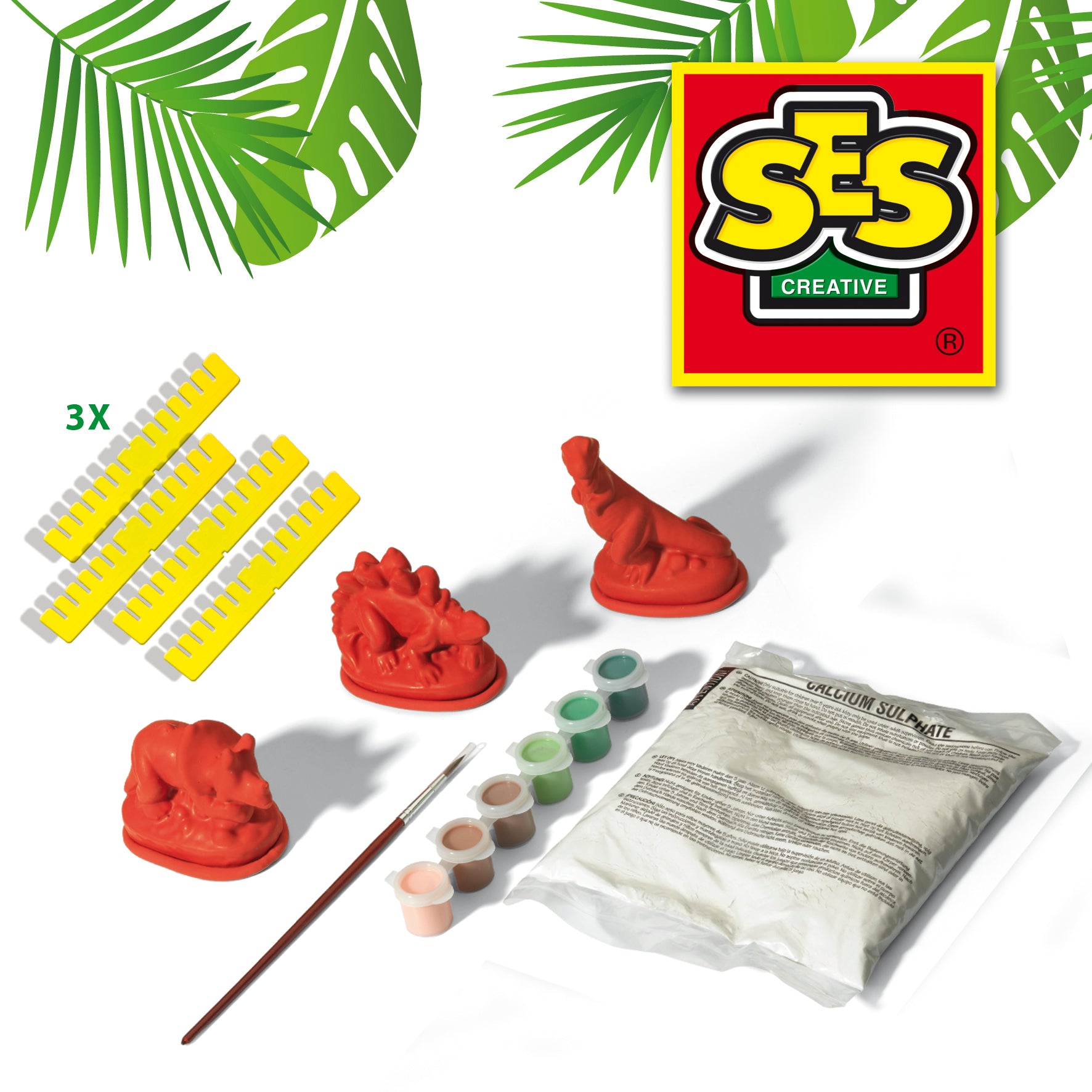Gieten en schilderen dino's, SES