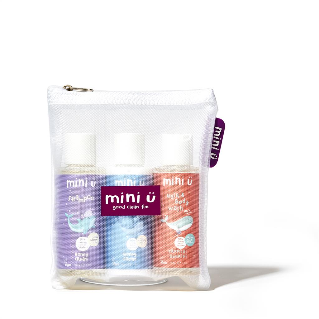 Mini ü - Travel Kit Shampoo, Conditioner En Hair-Body Wash, Mini U