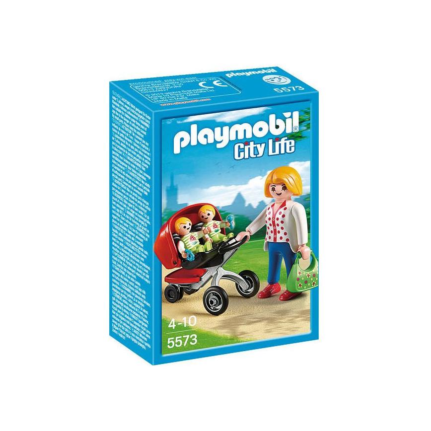 Playmobil City Life Tweeling kinderwagen