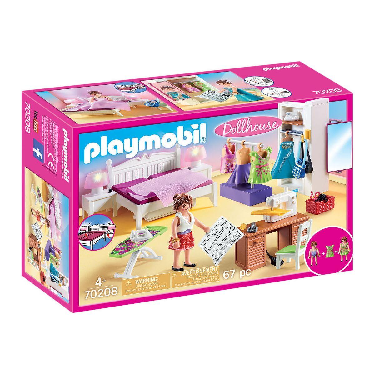 Playmobil Dollhouse Slaapkamer met mode ontwerphoek