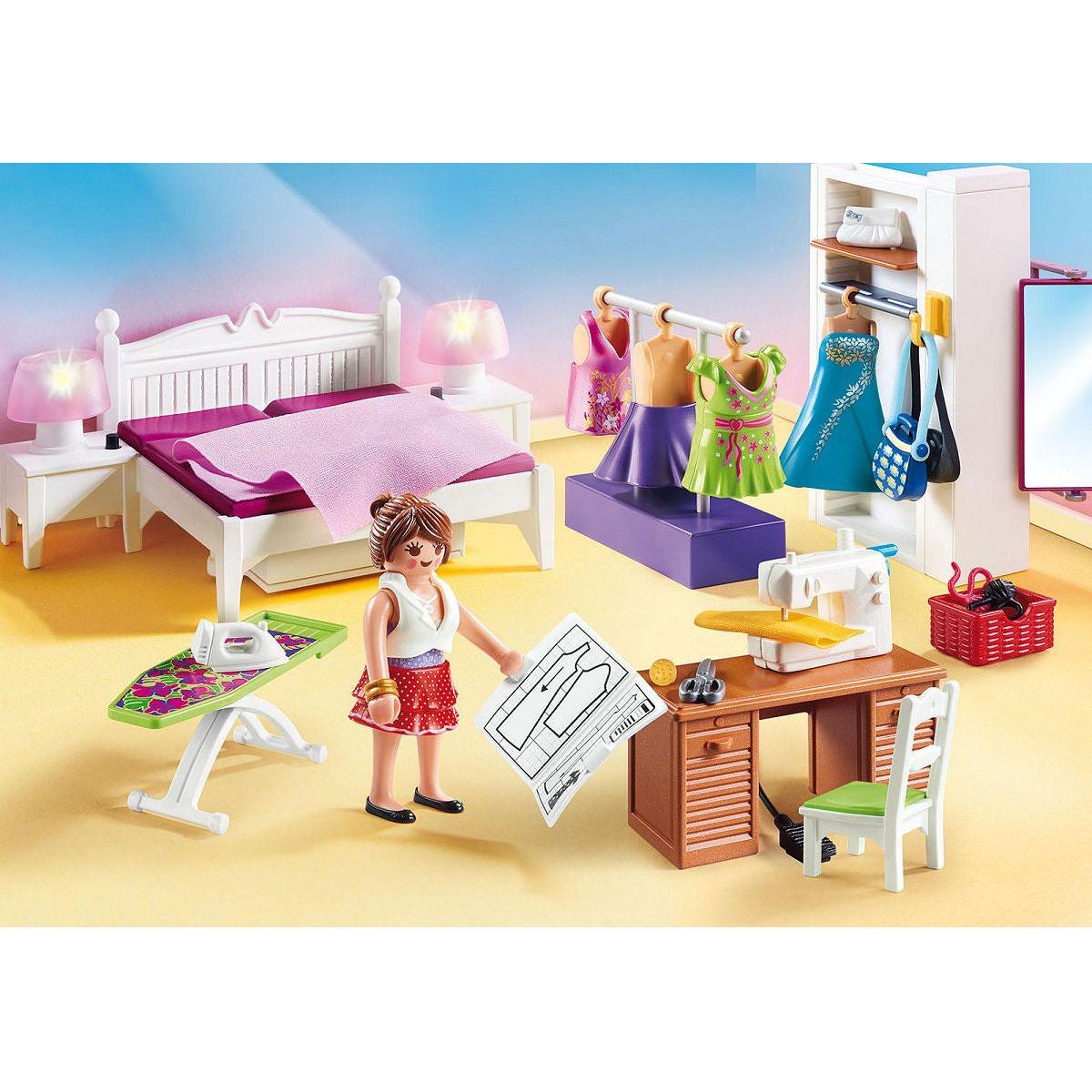 Playmobil Dollhouse Slaapkamer met mode ontwerphoek