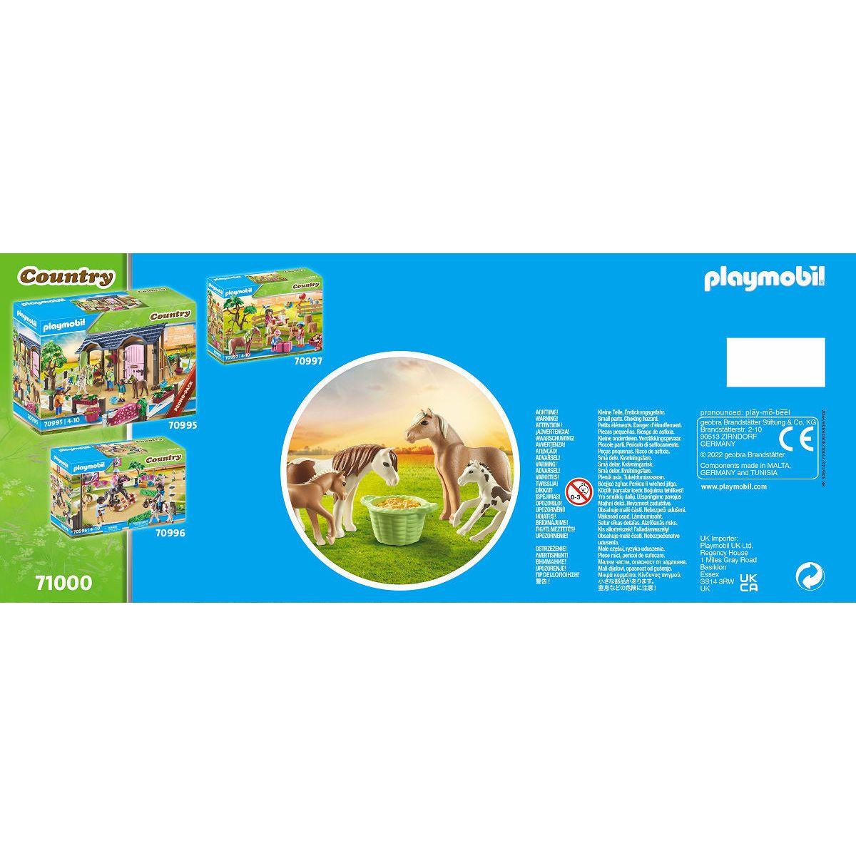 Playmobil Country 2 IJslandse pony's met veulens