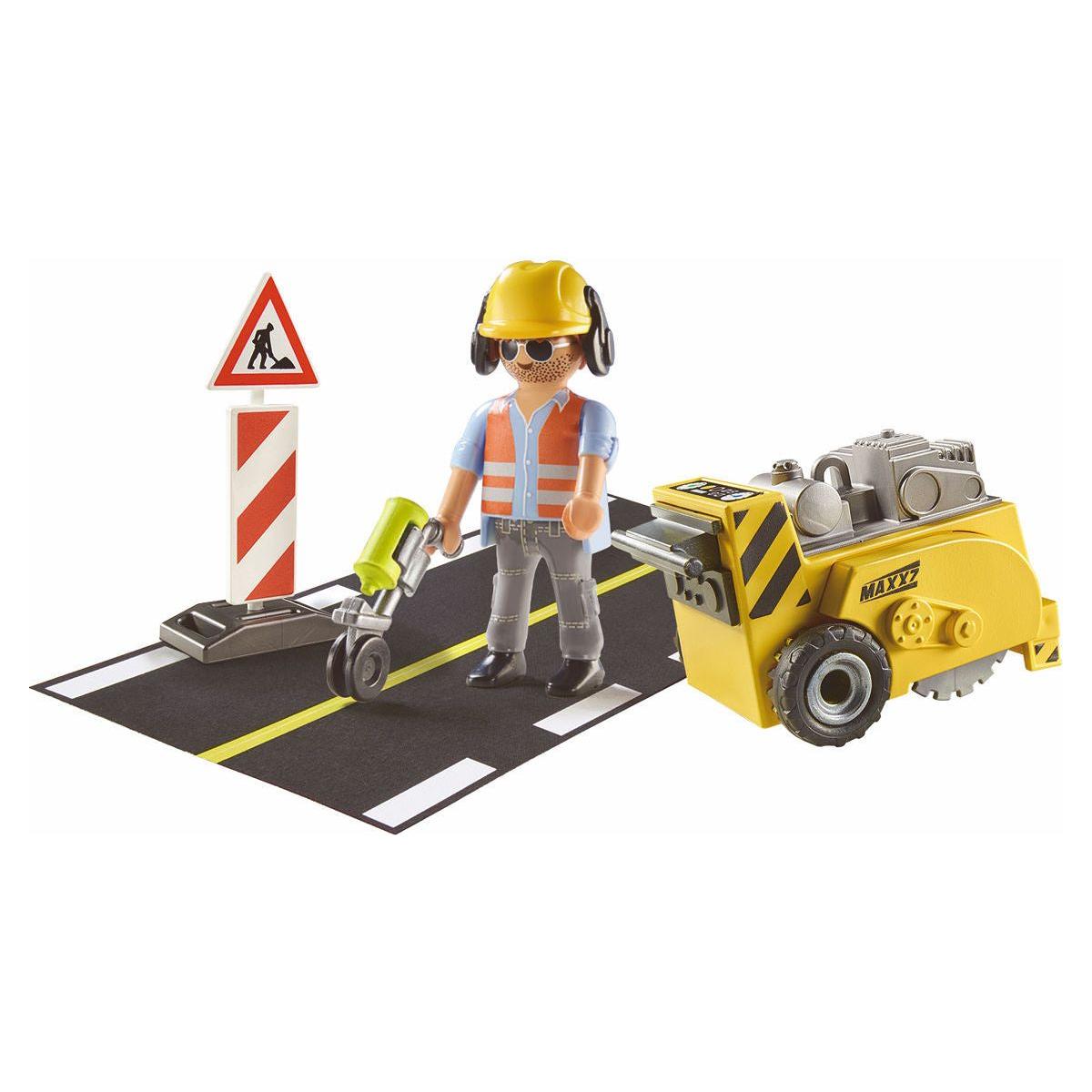 Playmobil Gift Sets Bouwvakker met randensnijder