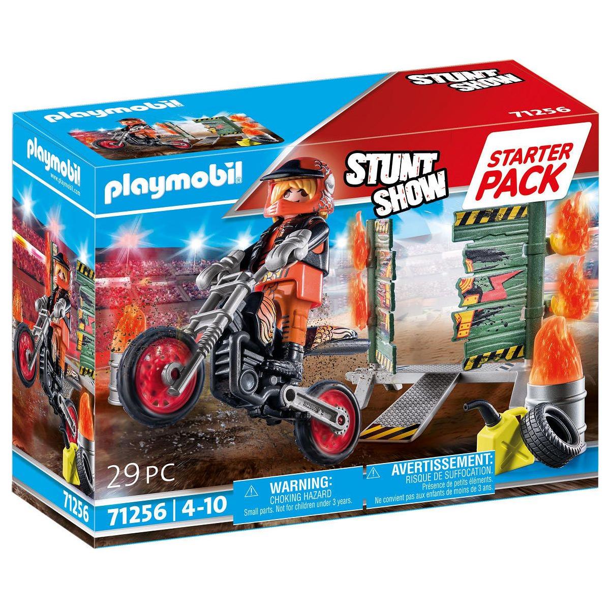 Playmobil Starterpack Stuntshow motor met vuurmuur