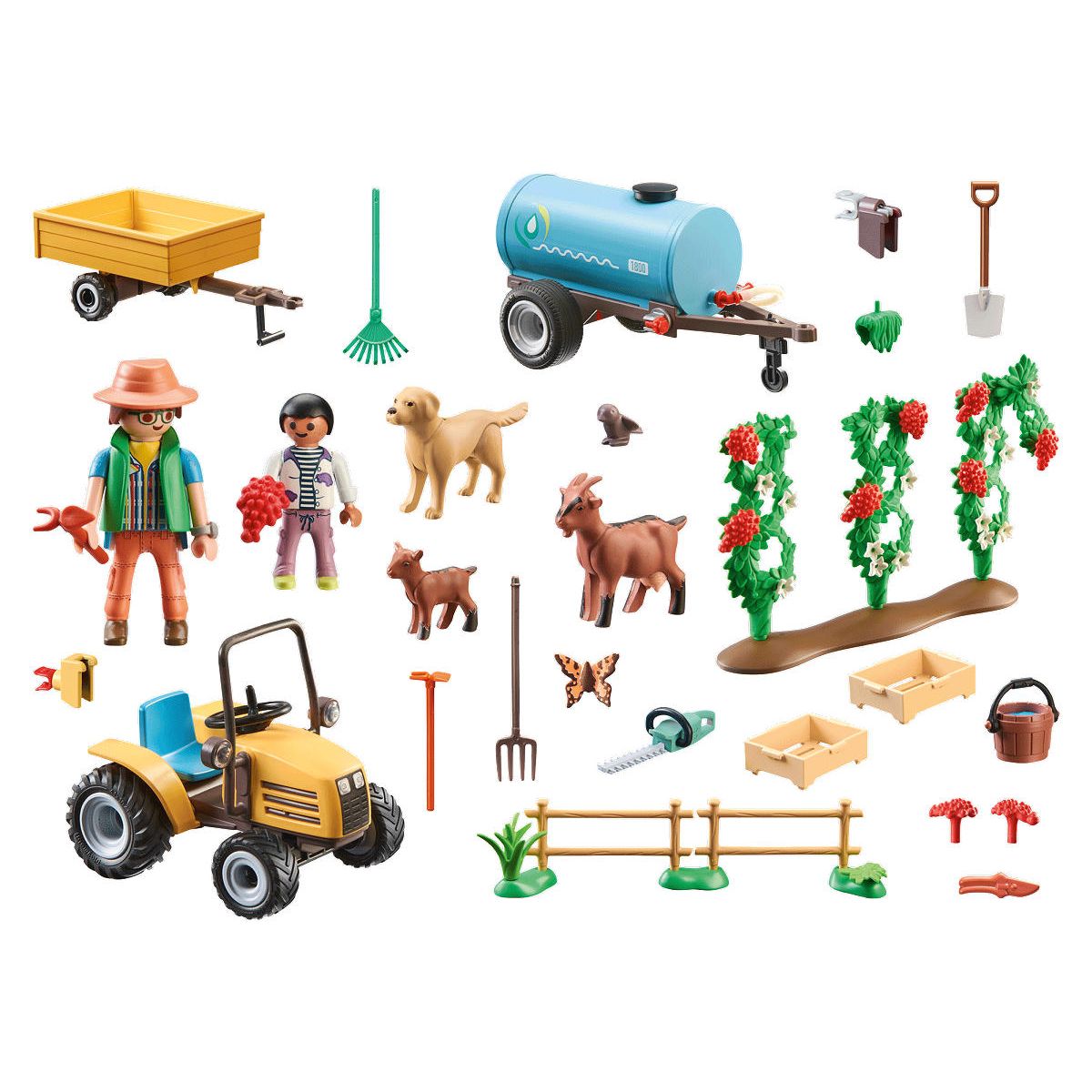 Playmobil Country Tractor met aanhanger en watertank
