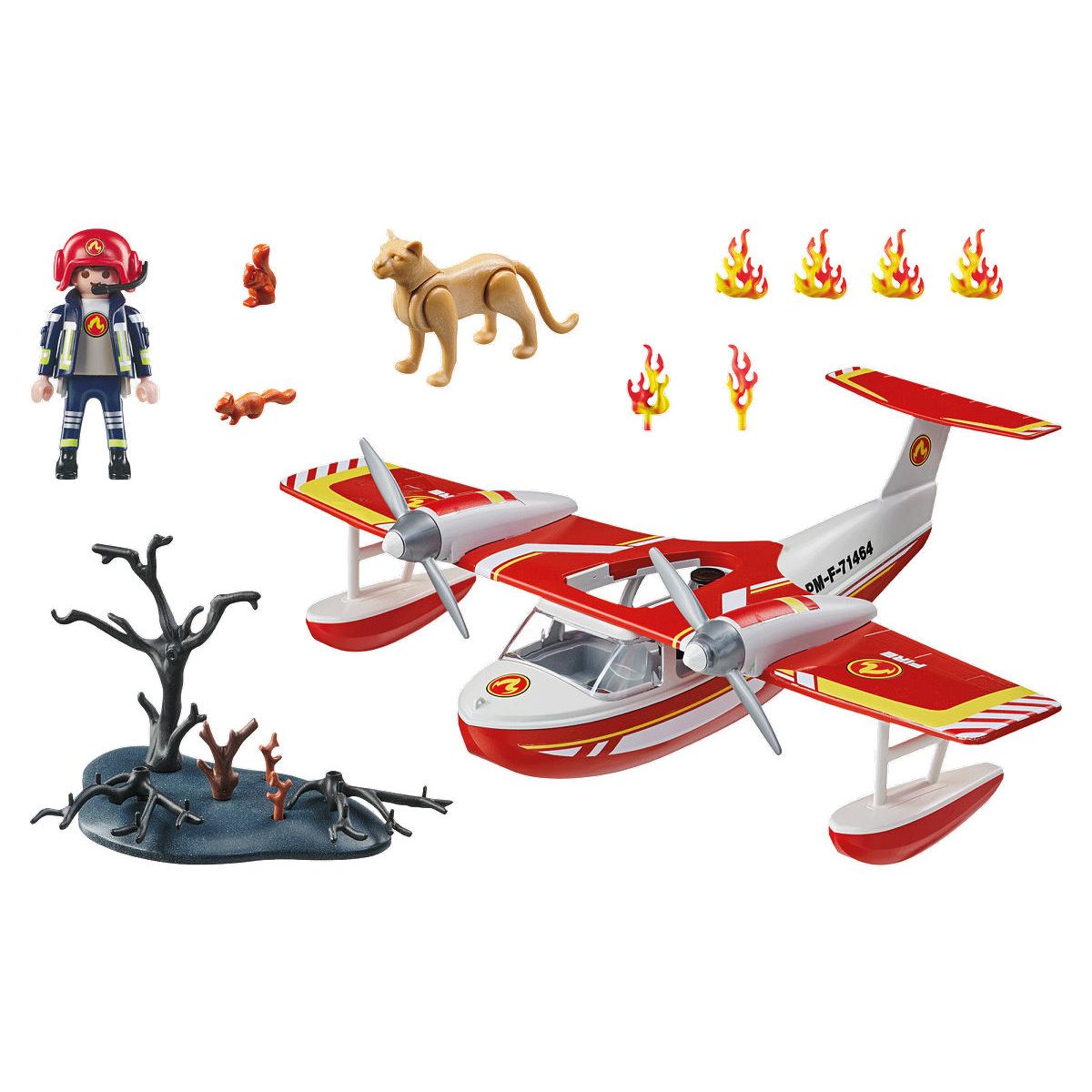 Playmobil Action Heroes Brandweervliegtuig met blusfunctie