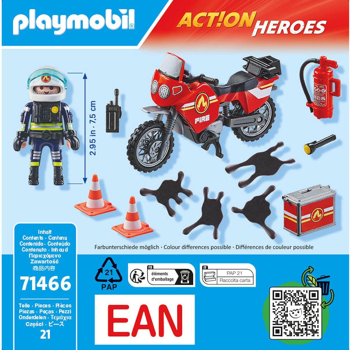 Playmobil Action Heroes Brandweer op de plaats van het ongev