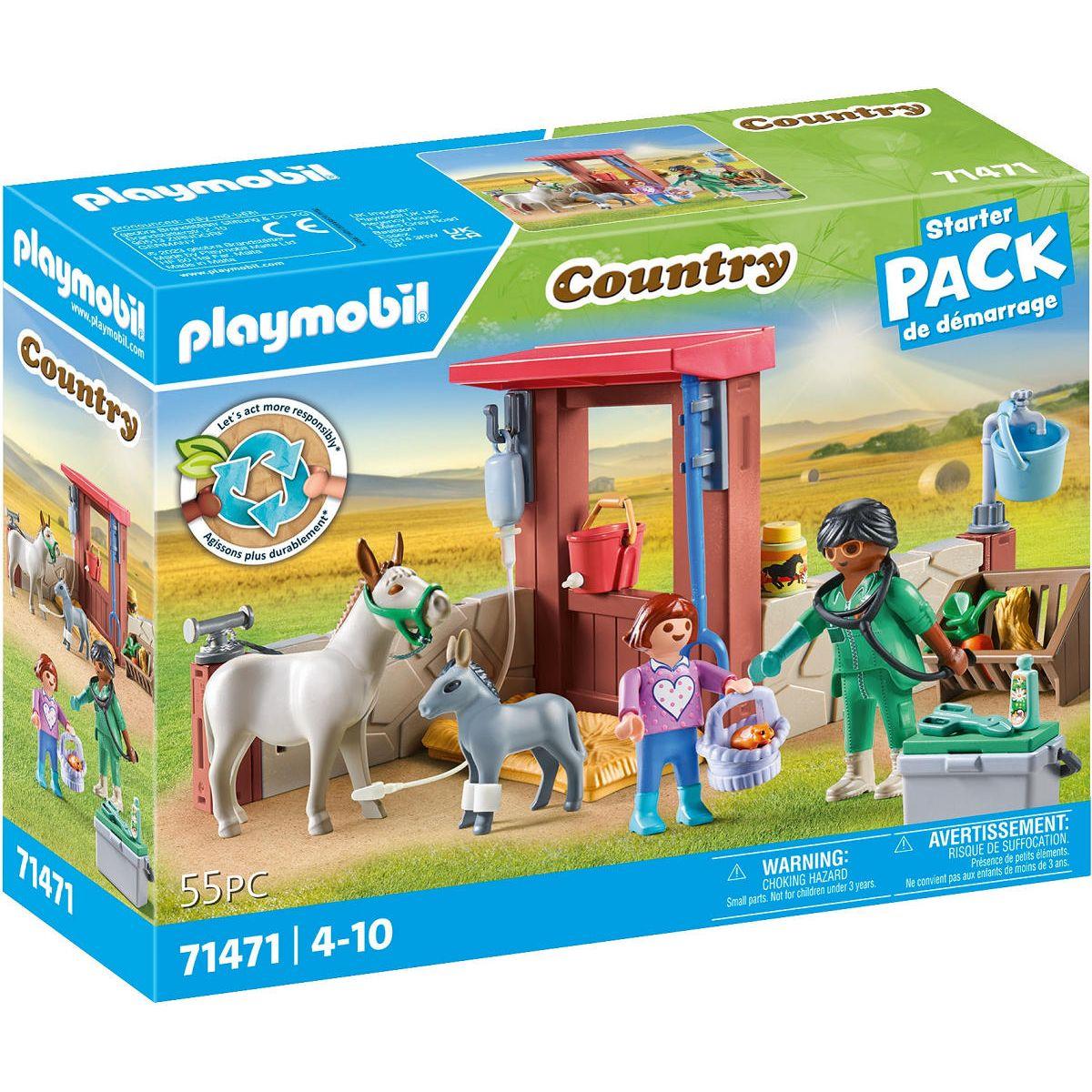 Playmobil Starter Packs Boerderij dierenarts met de ezels