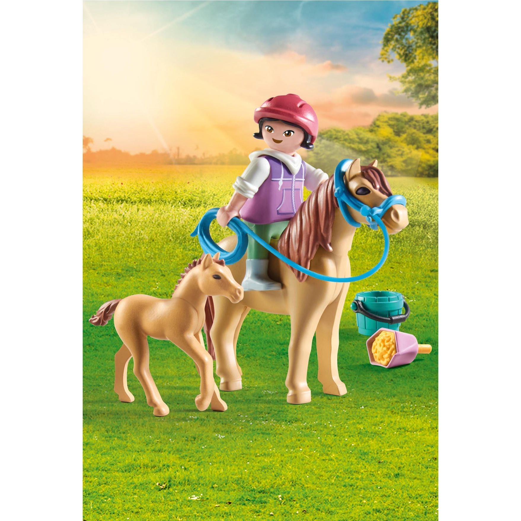 Playmobil Horses of Waterfall Kind met pony en veulen