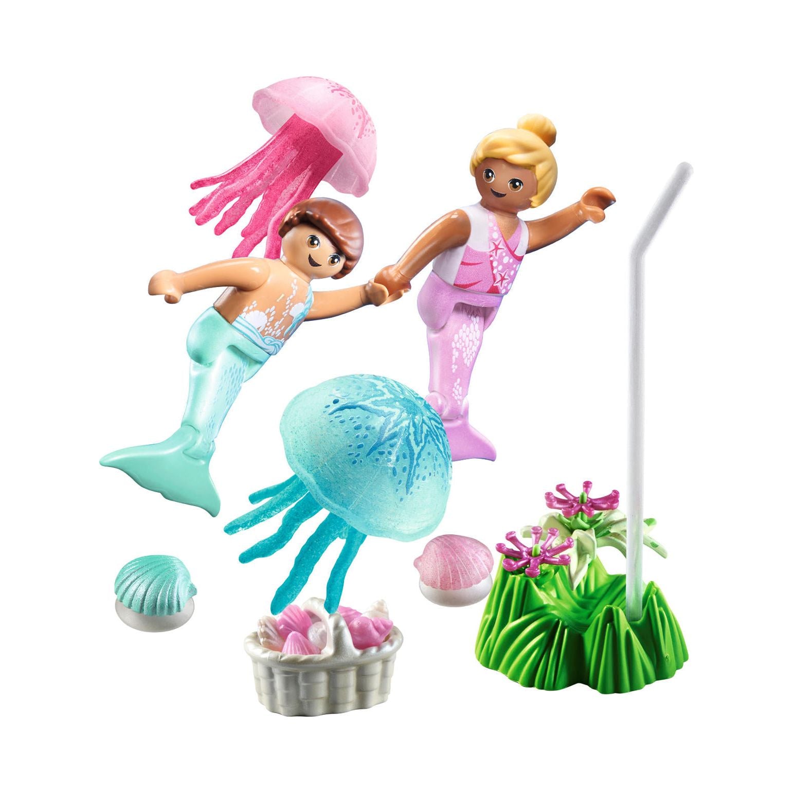 Playmobil Princess Magic Zeemeerminkinderen met kwallen