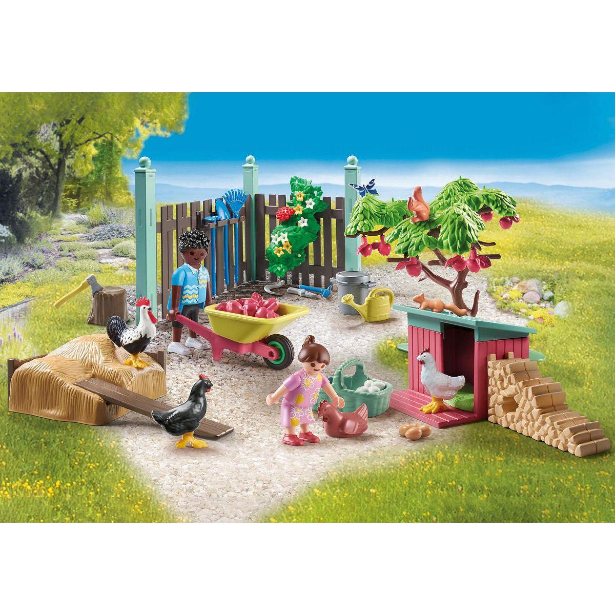Playmobil My Life Kleine kippenboerderij in de tuin