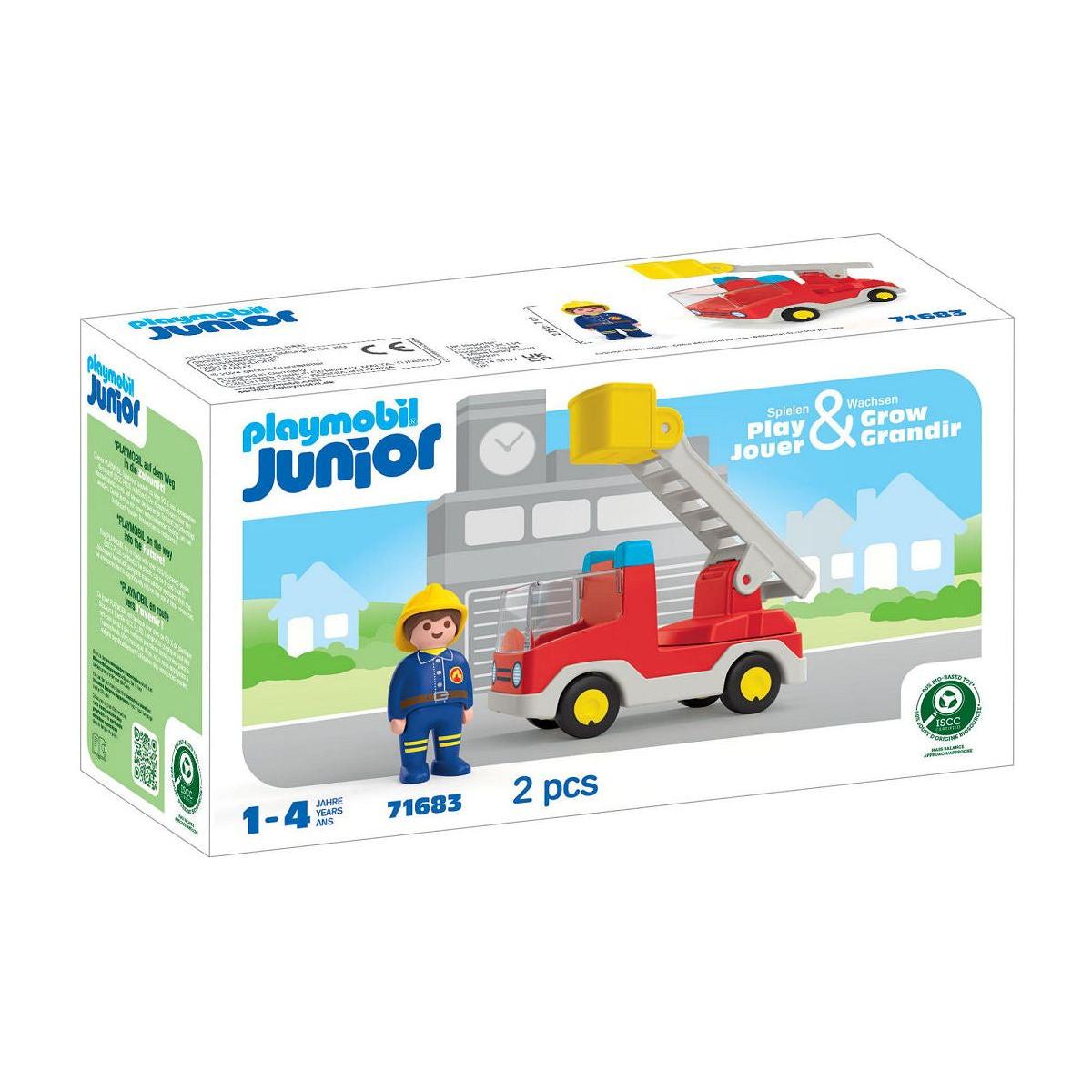 Playmobil Junior Junior Brandweerwagen met ladder
