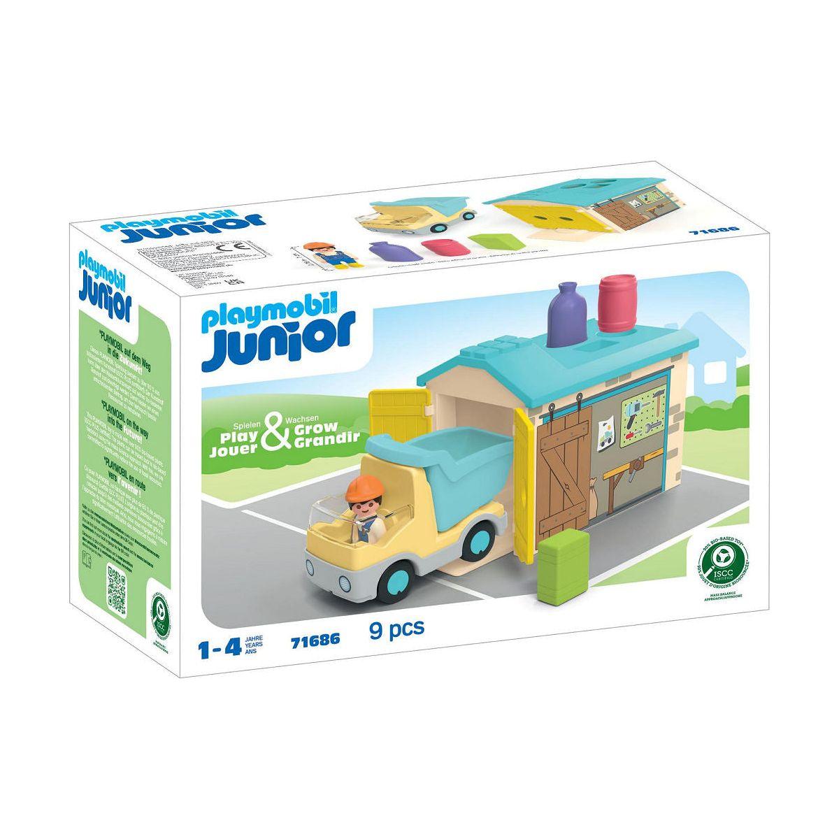 Playmobil Junior Junior Werkman met sorteer-garage
