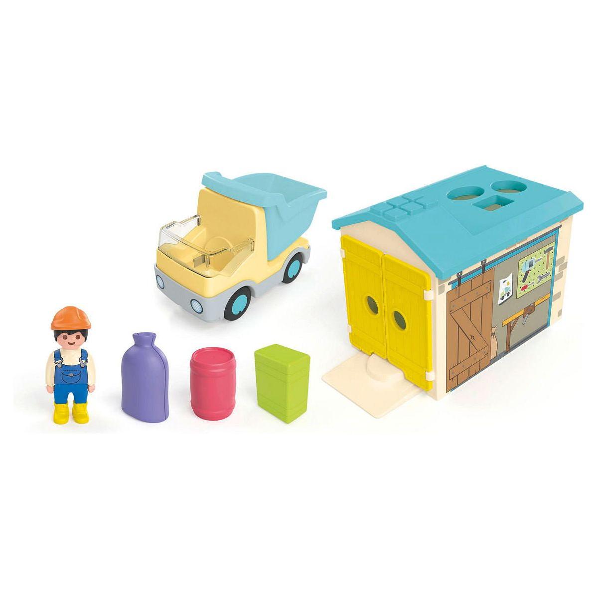 Playmobil Junior Junior Werkman met sorteer-garage