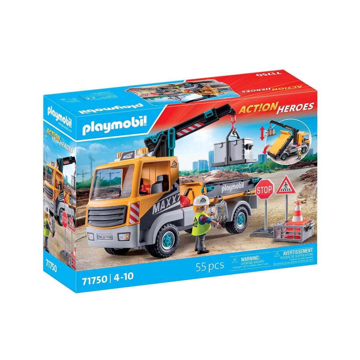 Playmobil Action Heroes Vrachtwagen met kraan