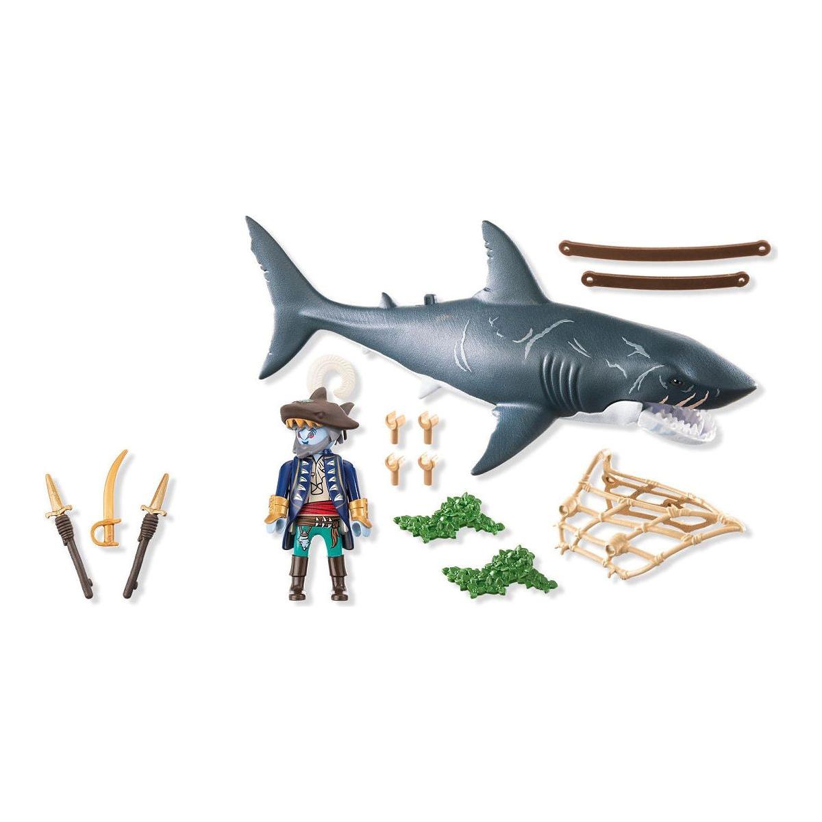 Playmobil Pirates Reuzenhaai met piraat
