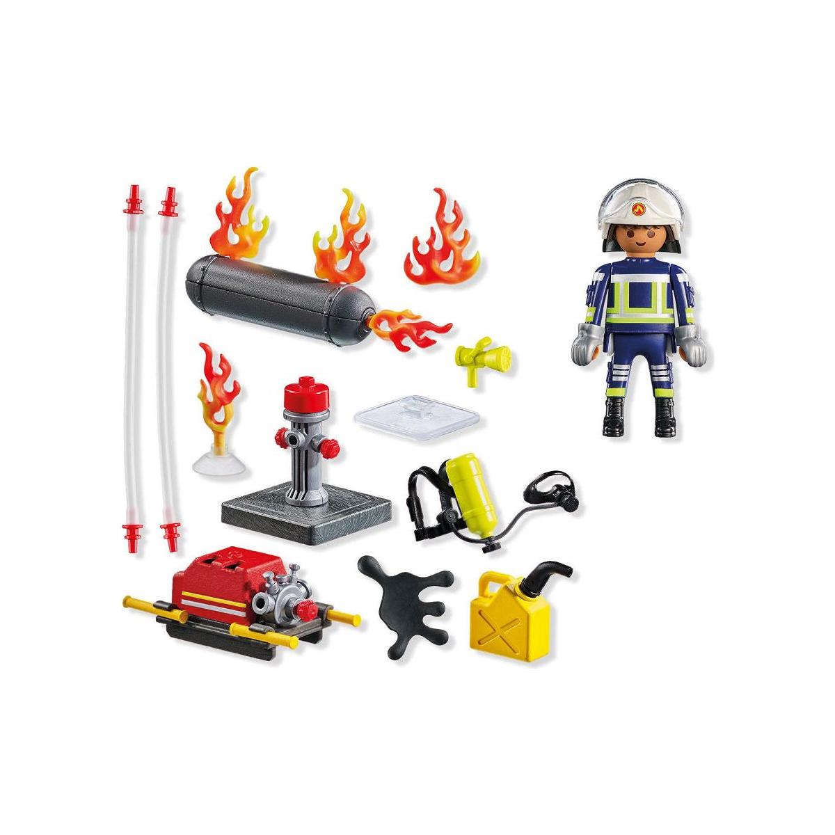 Playmobil Action Heroes Brandweerman met waterpomp