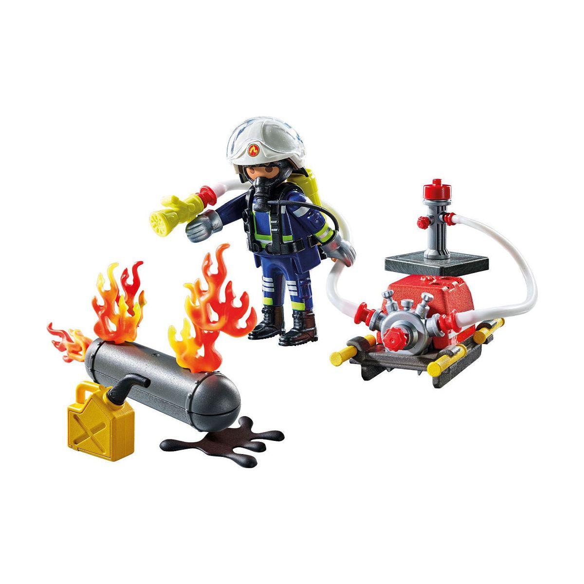 Playmobil Action Heroes Brandweerman met waterpomp