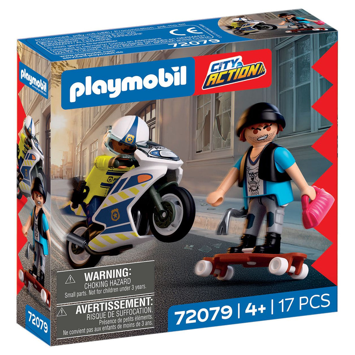 Playmobil City Action Achtervolging met motorfiets