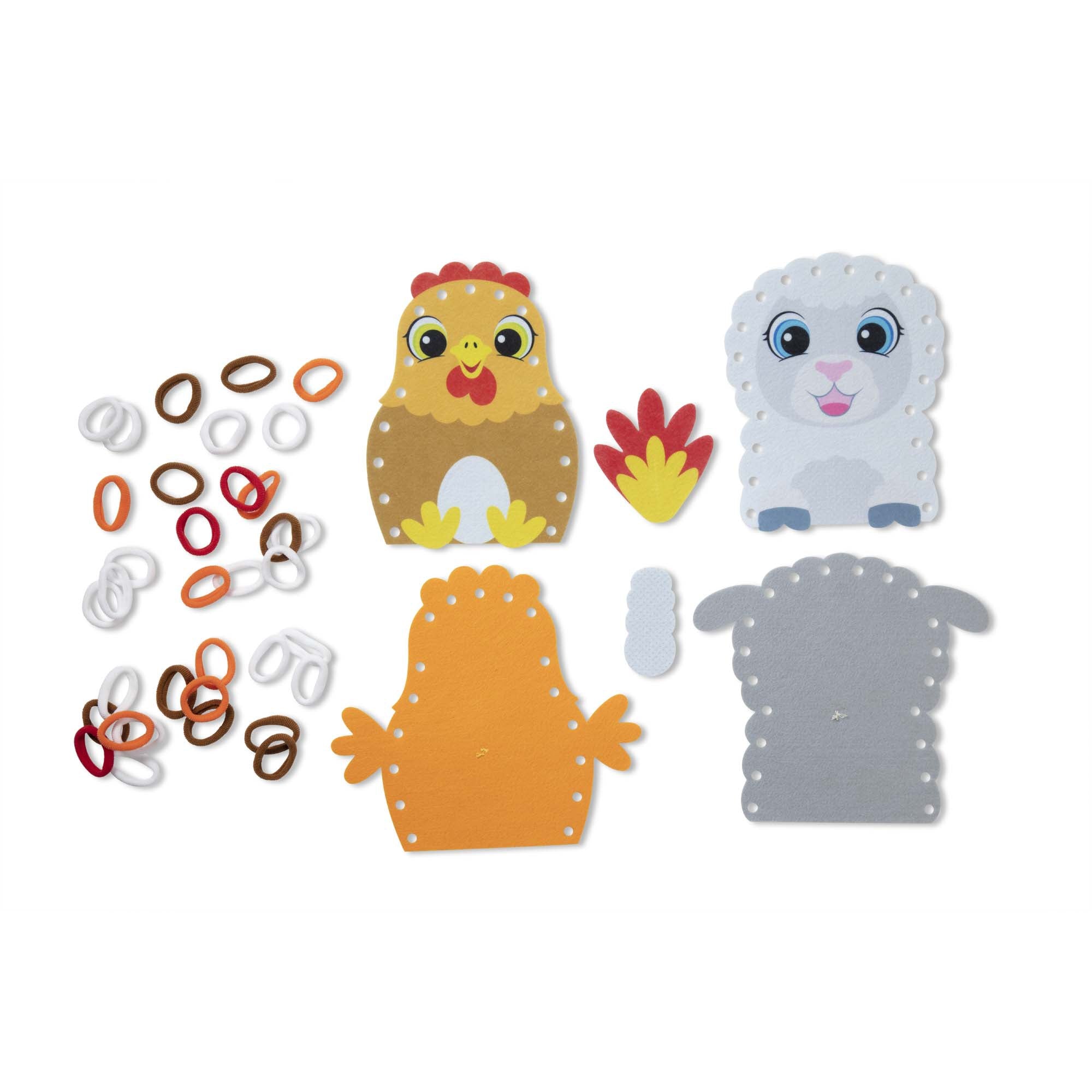 Loop It! DIY handpoppen boerderij, Melissa & Doug