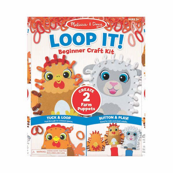 Loop It! DIY handpoppen boerderij, Melissa & Doug