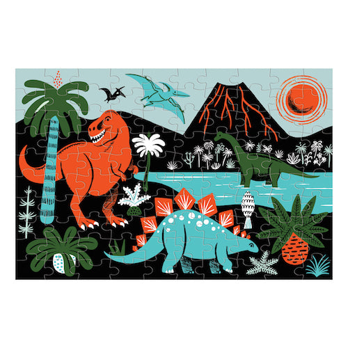 Glow-in-the-dark puzzel Dinosauriërs 100 st, Mudpuppy