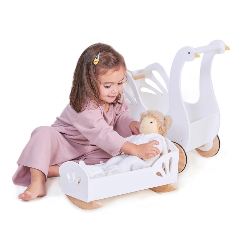 Poppenwagen - Sweet Swan, Tender Leaf